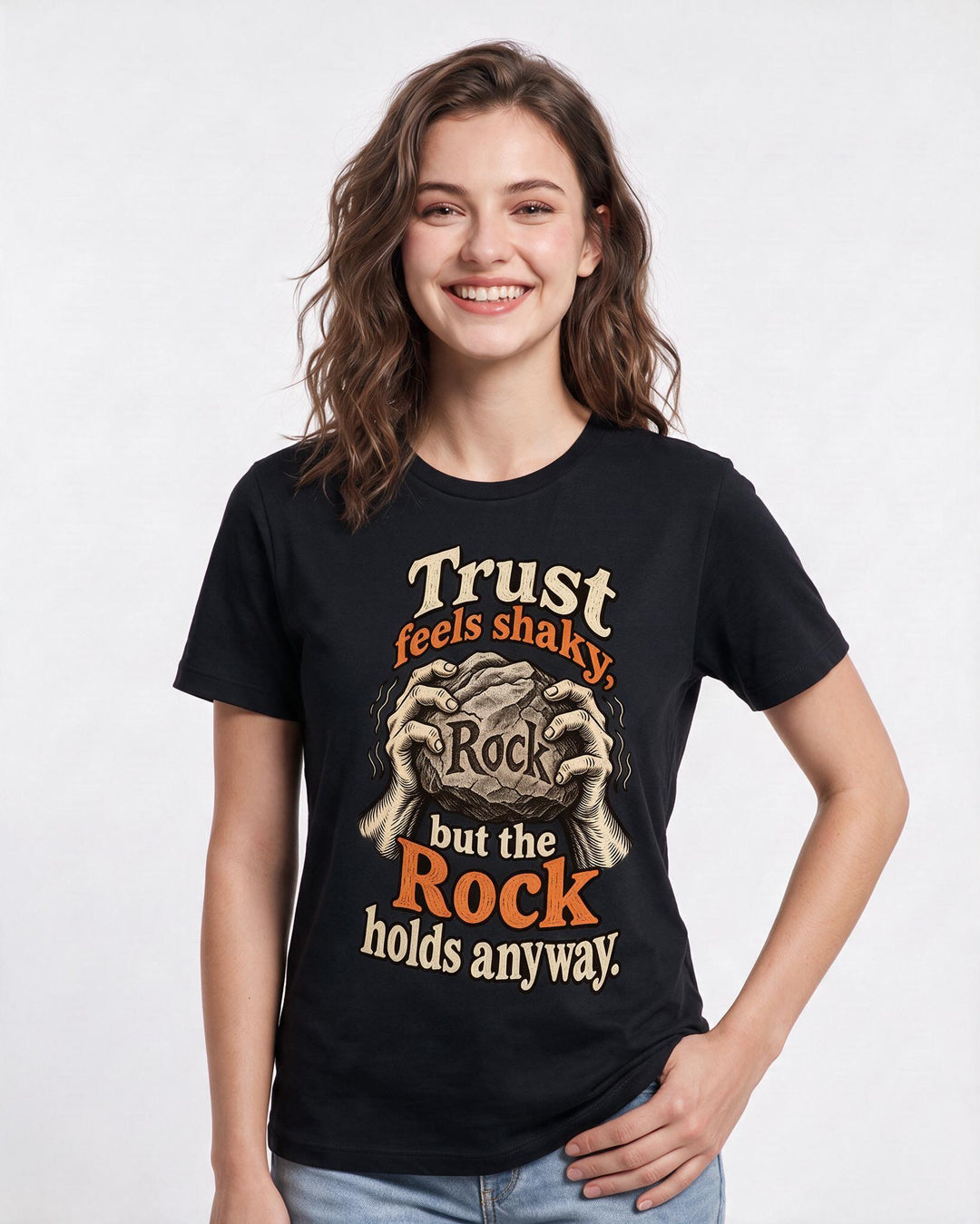 Christian Faith Black T-Shirt for Women – Everyday Expression Graphic Tee product image 1