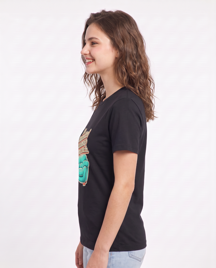 In a committed relationship with my couch. - Women's Black T-Shirt product image 3