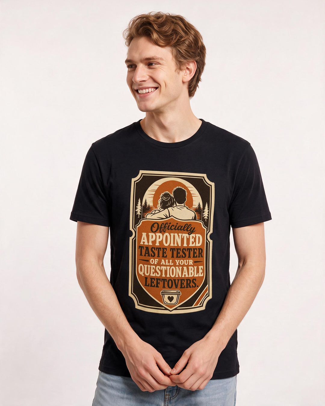 Couples Men's Black T-Shirt - Officially appointed taste tester of all product image 3