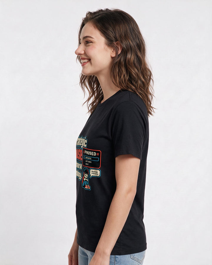 Gaming Black T-Shirt for Women – Game Night Graphic Tee product image 2