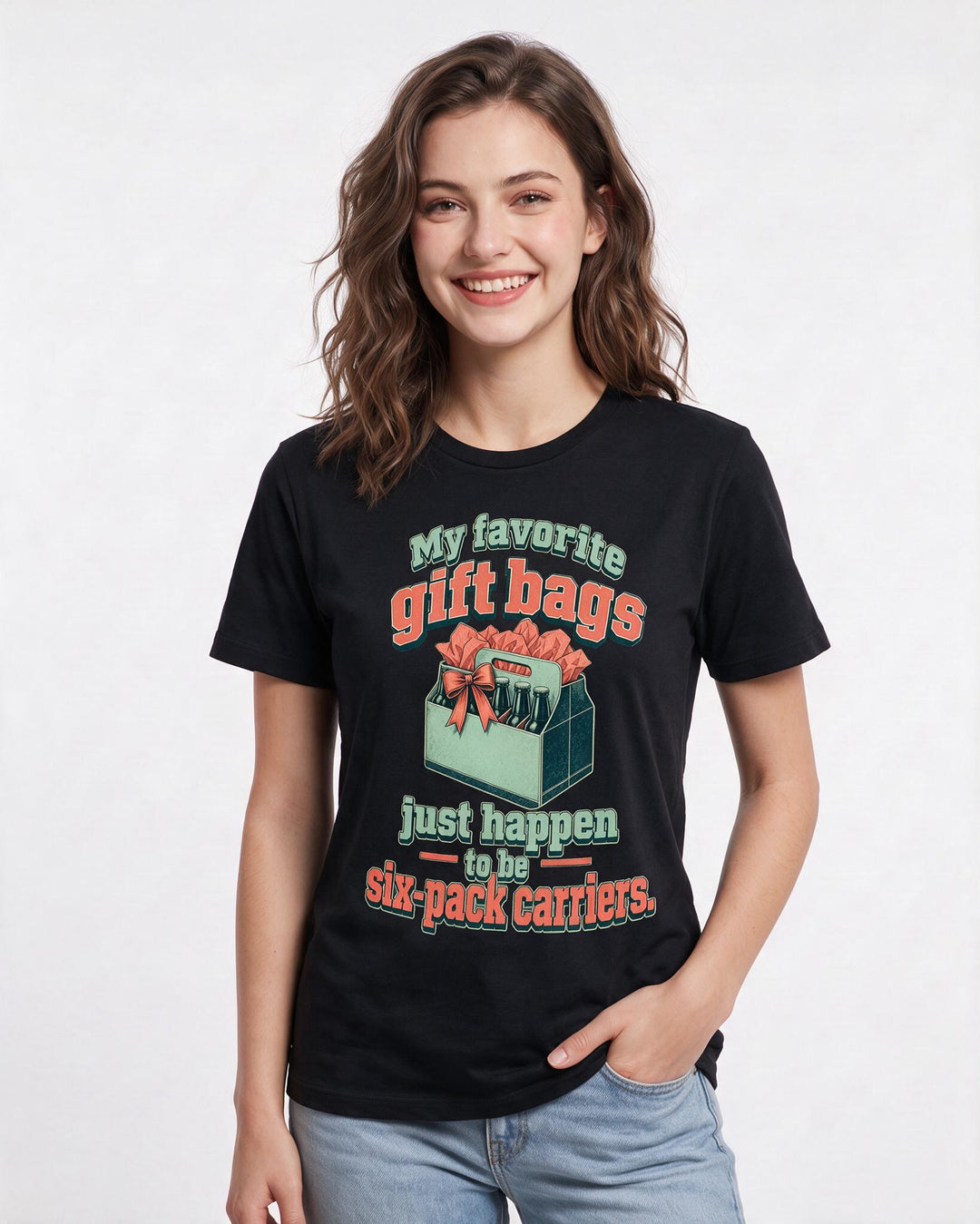 Beer Black T-Shirt for Women – Everyday Expression Graphic Tee product image 3