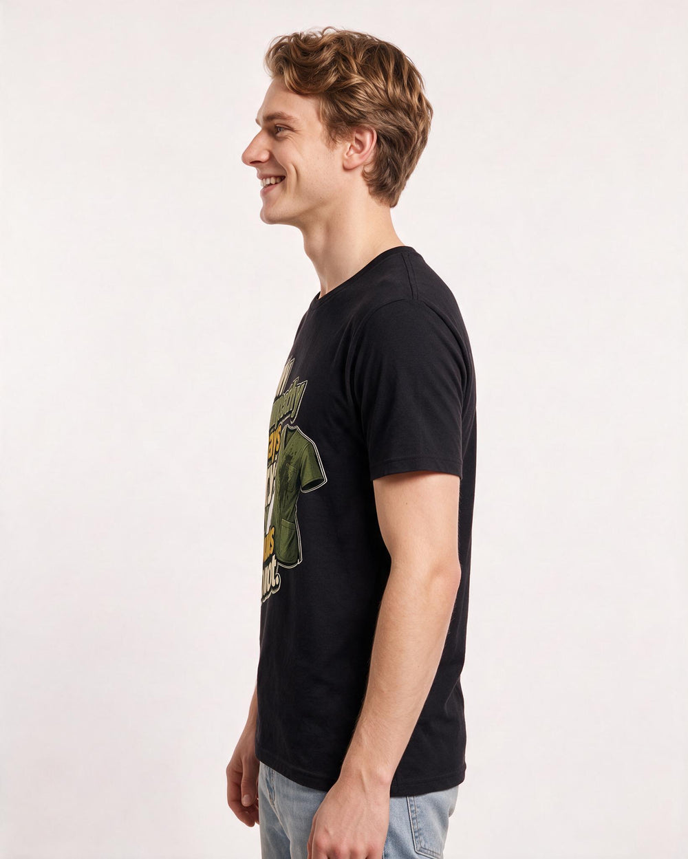 Nurse Black T-Shirt for Men – Nursing Life Graphic Tee product image 2