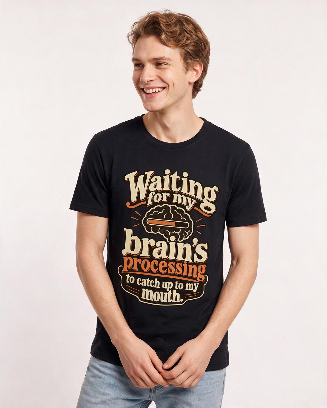 Neurodiversity Black T-Shirt for Men – Everyday Expression Graphic Tee product image 1