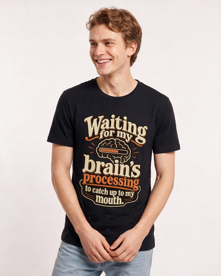 Neurodiversity Black T-Shirt for Men – Everyday Expression Graphic Tee product image 1