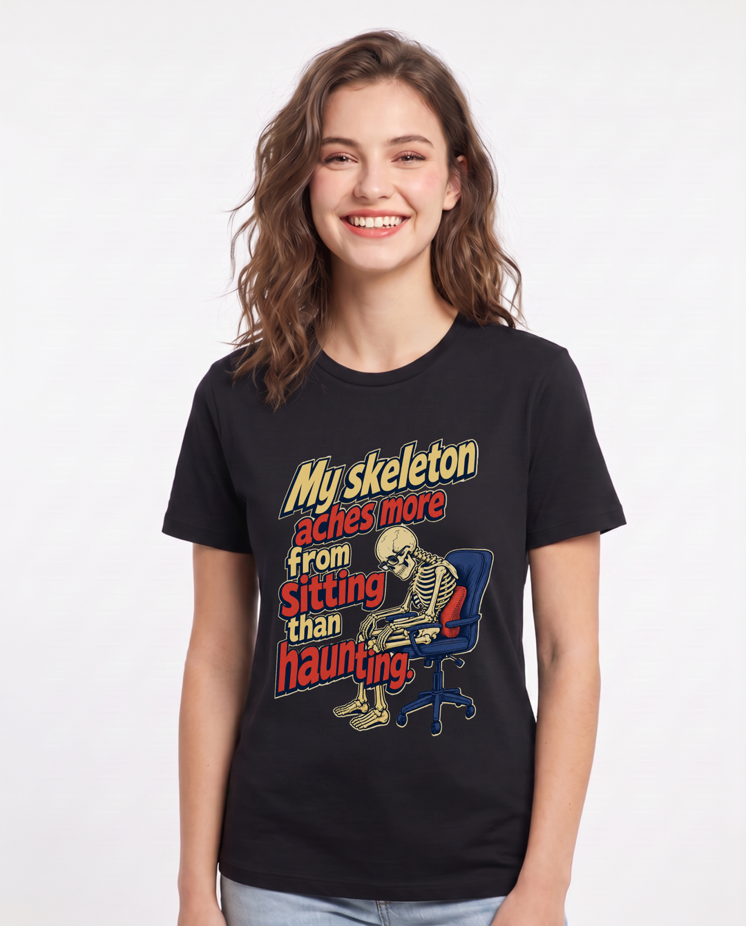 Halloween Black T-Shirt for Women – Halloween Theme Graphic Tee product image 1