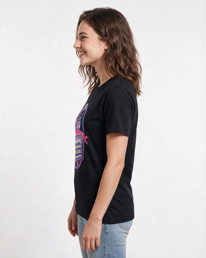 Nurse Gift Women's Black T-Shirt - Wrangling simultaneous beeps, product image 2