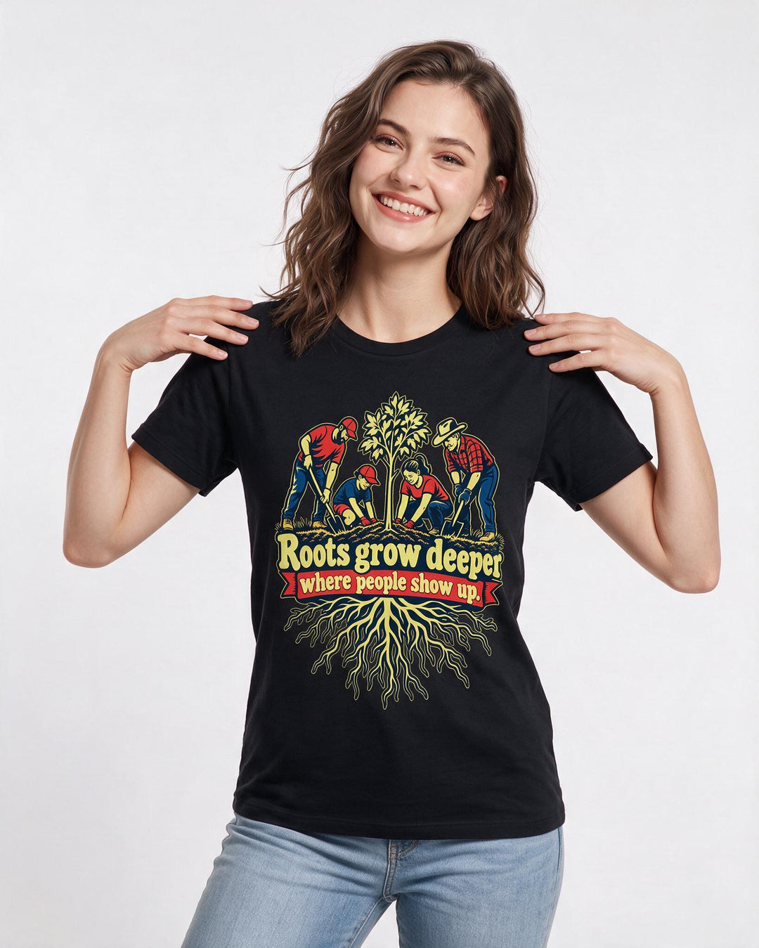 Patriotic Black T-Shirt for Women – Everyday Expression Graphic Tee product image 1