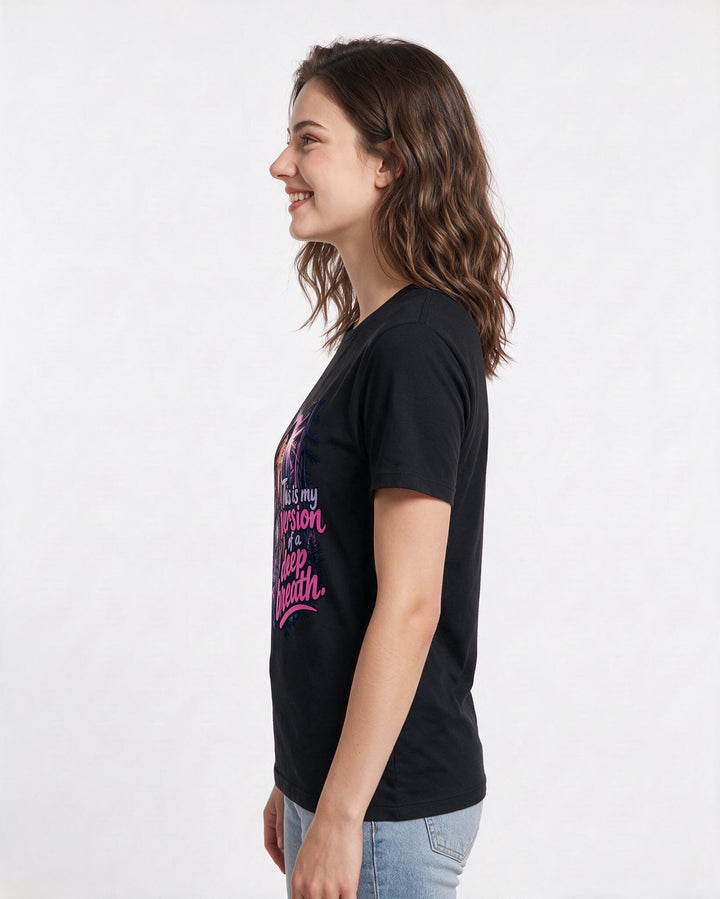 Hunting Black T-Shirt for Women – Everyday Expression Graphic Tee product image 2