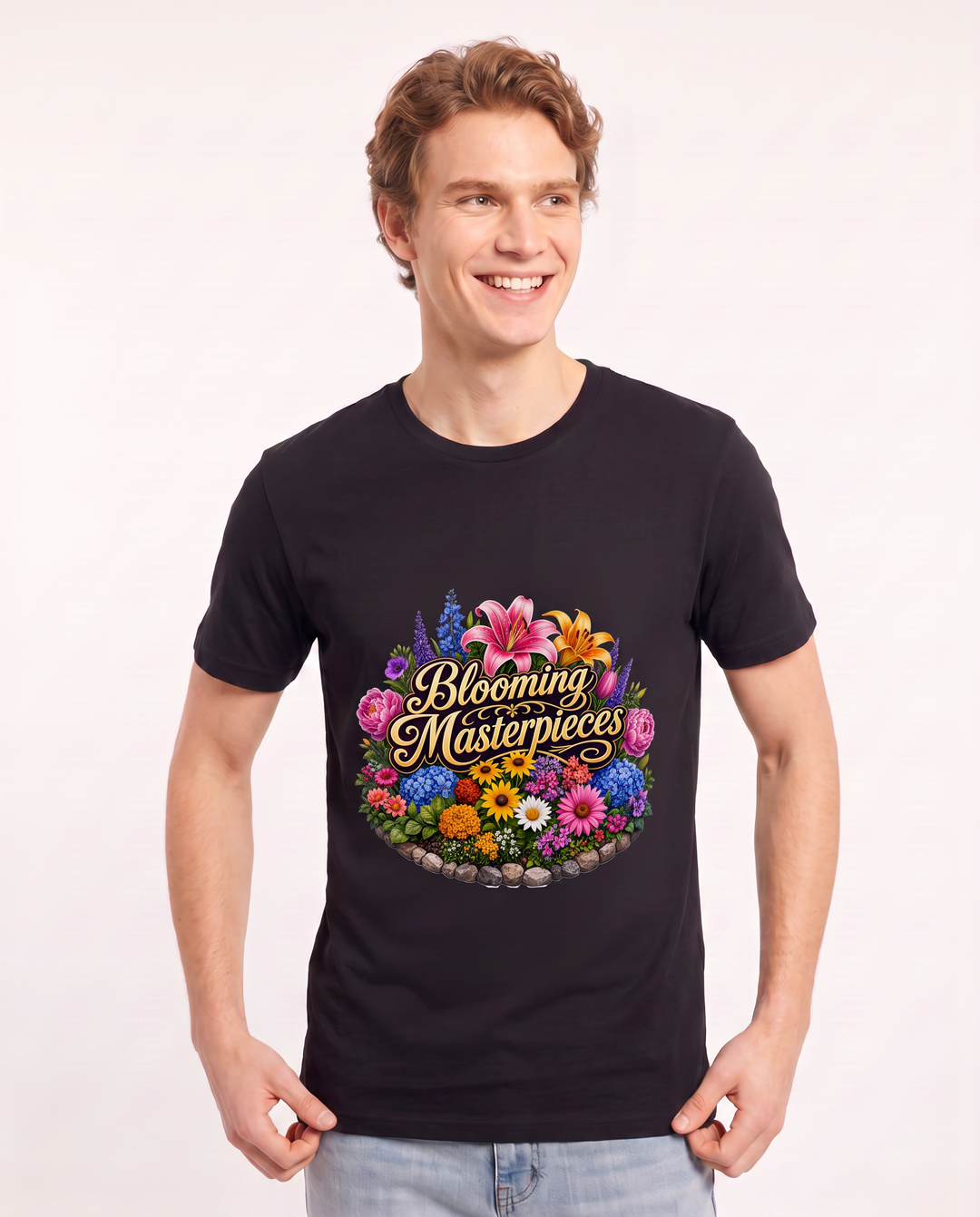 Blooming Masterpieces Men's Black T-Shirt product image 1