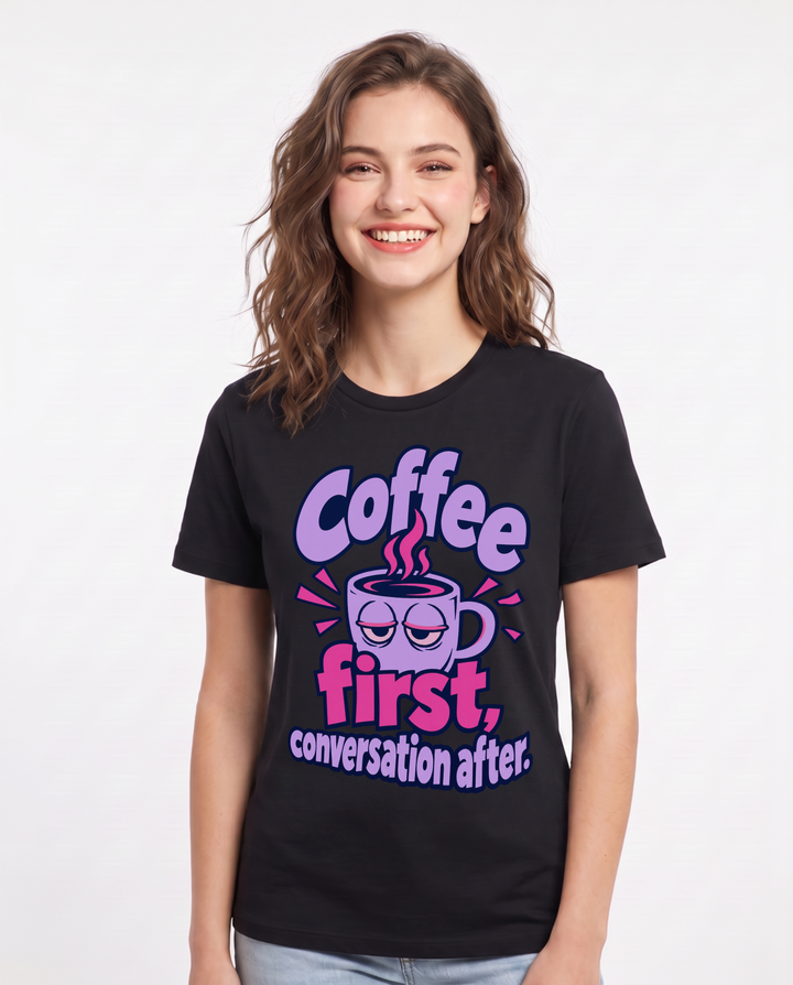 Family Black T-Shirt for Women – Everyday Expression Graphic Tee product image 3