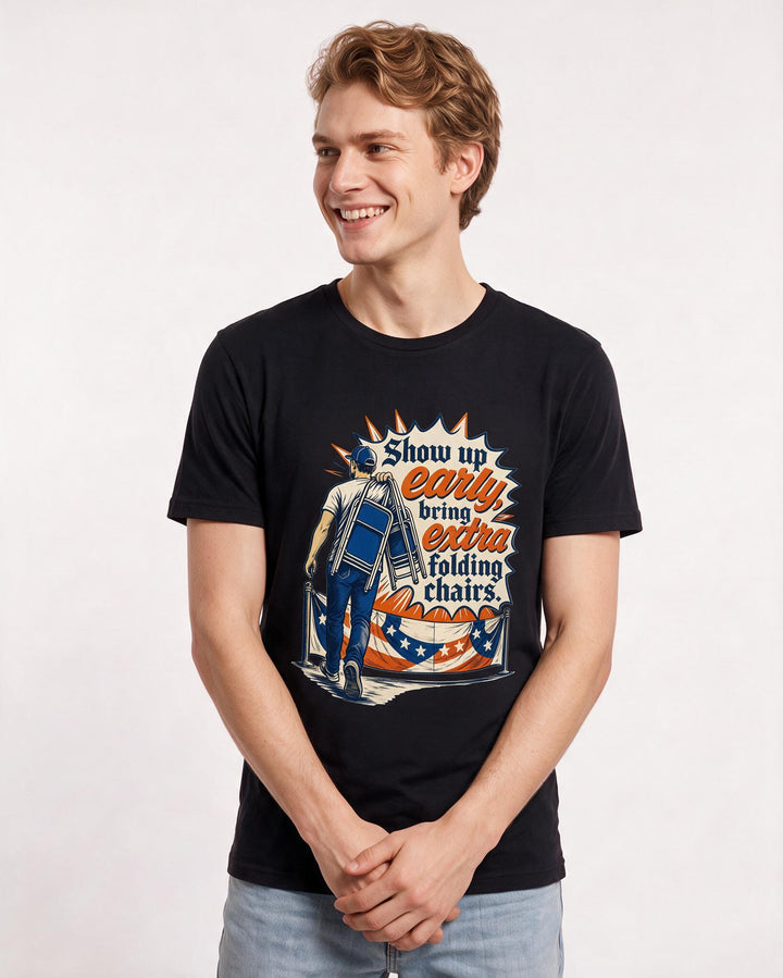 Patriotic Black T-Shirt for Men – Everyday Expression Graphic Tee product image 3