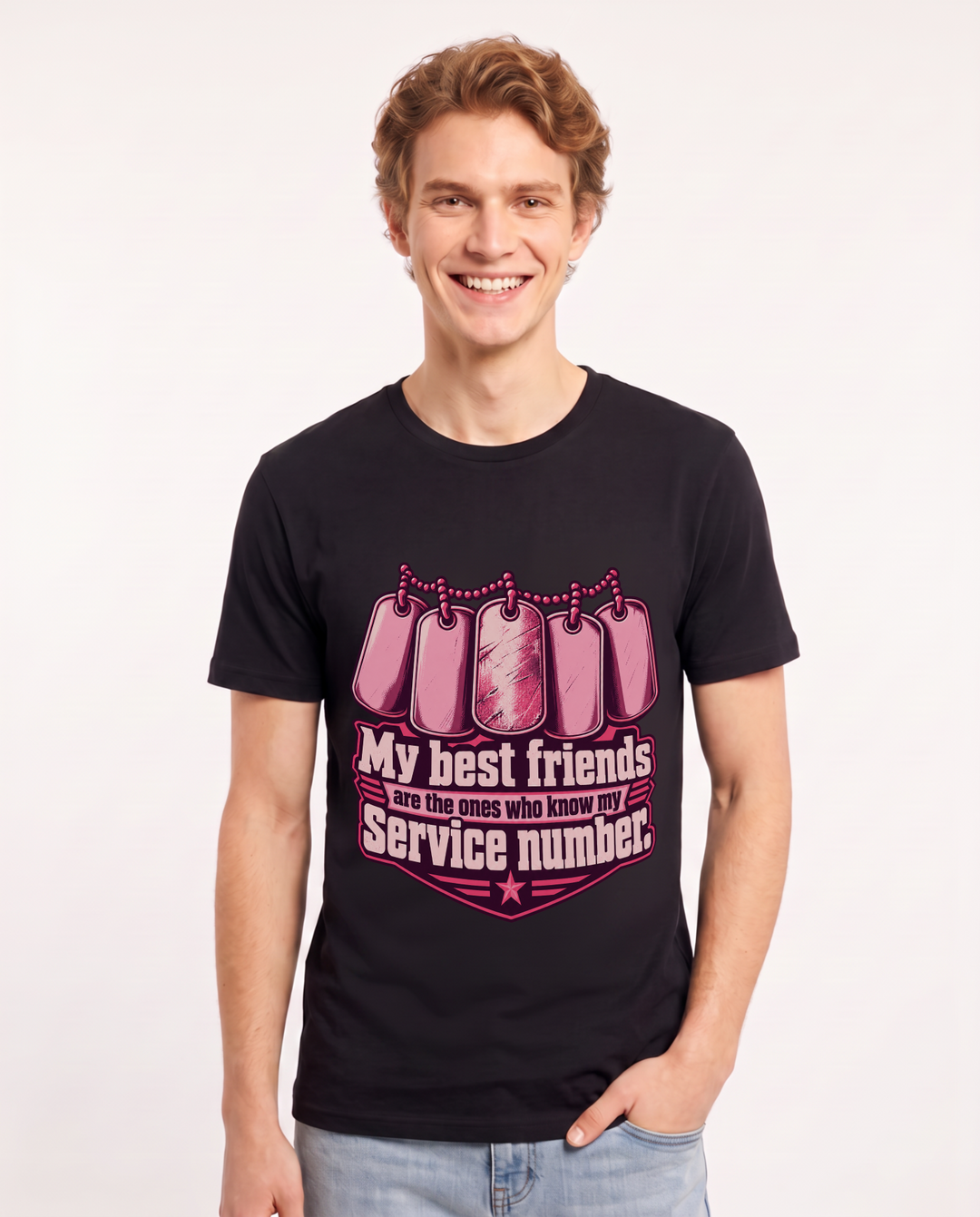 Veteran Black T-Shirt for Men – Everyday Expression Graphic Tee product image 3