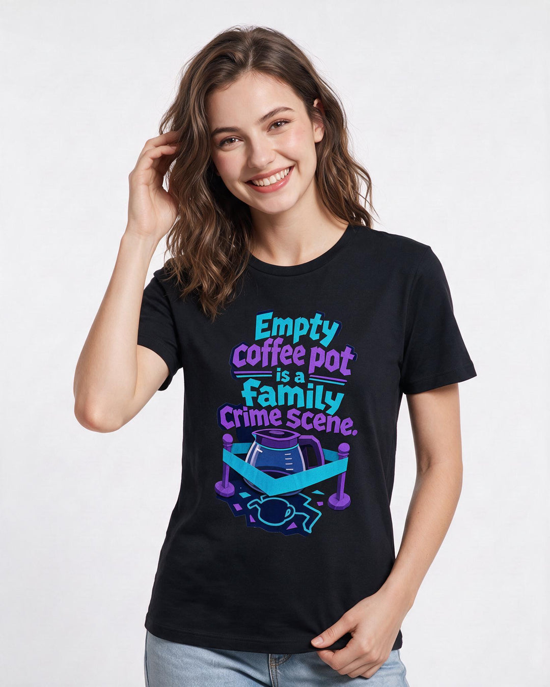 Mom Black T-Shirt for Women – Everyday Expression Graphic Tee product image 3