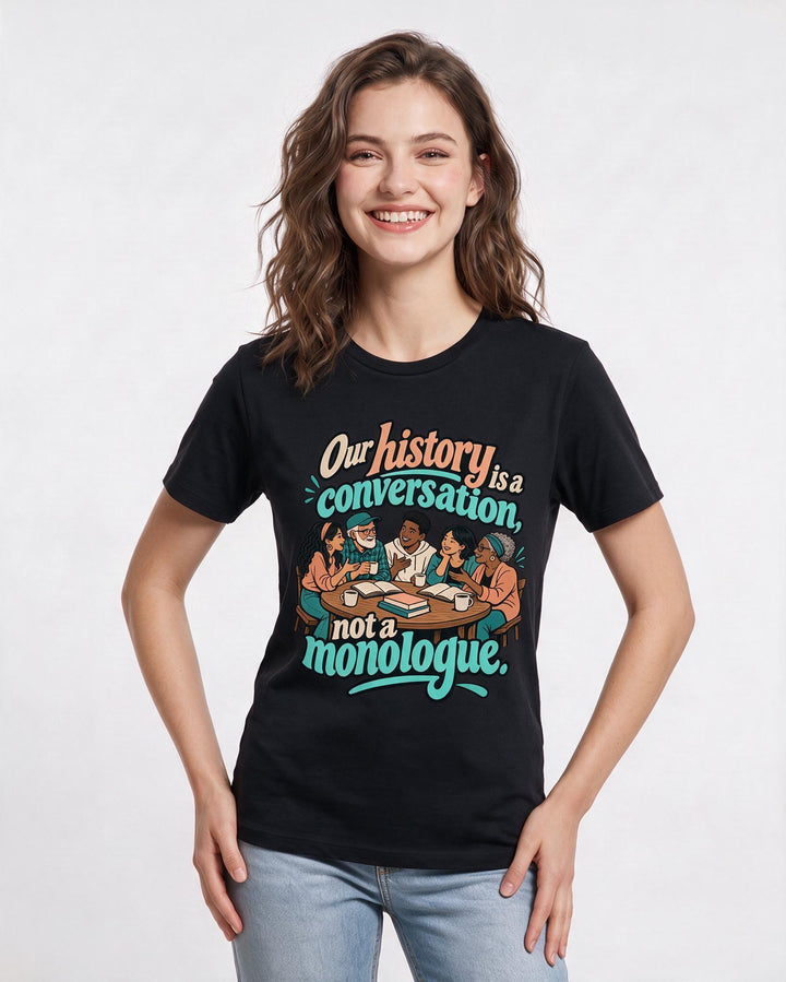 Patriotic Black T-Shirt for Women – Everyday Expression Graphic Tee product image 1