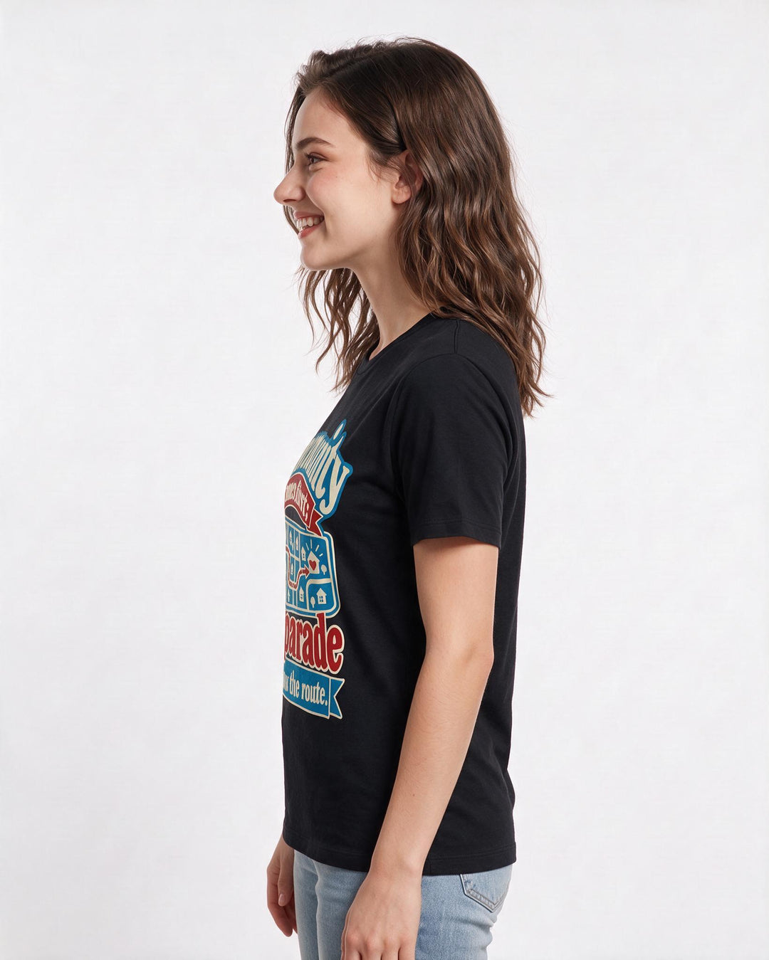 Patriotic Black T-Shirt for Women – Everyday Expression Graphic Tee product image 2