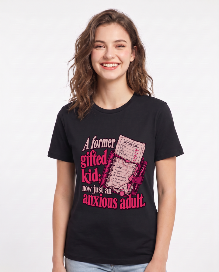 Meme Black T-Shirt for Women – Everyday Expression Graphic Tee product image 3