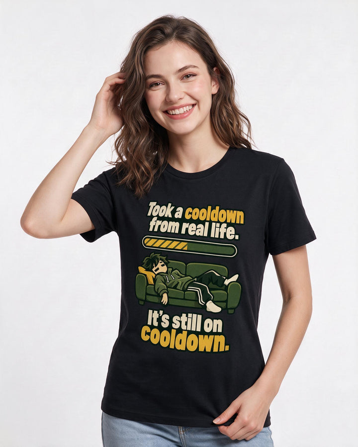 Gaming Black T-Shirt for Women – Game Night Graphic Tee product image 1