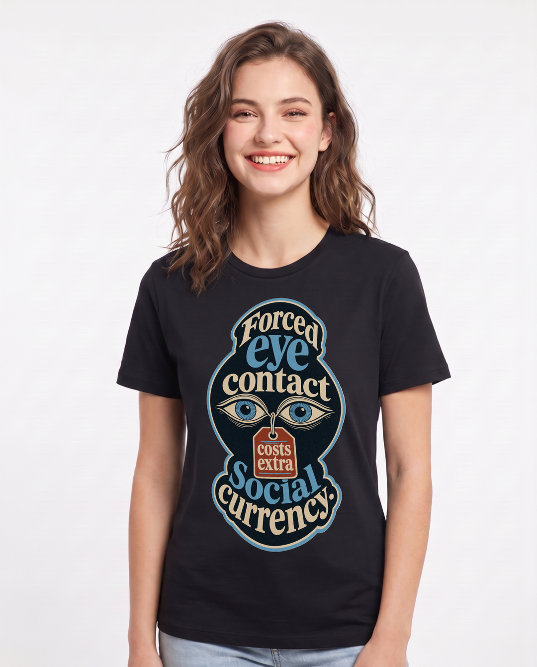 Neurodiversity Black T-Shirt for Women – Everyday Expression Graphic Tee product image 1