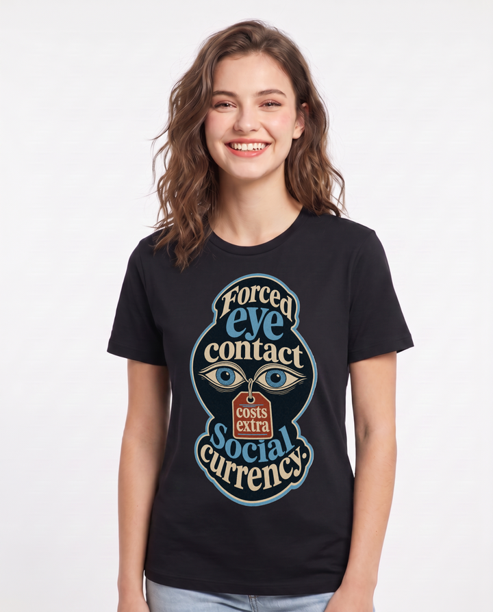 Neurodiversity Black T-Shirt for Women – Everyday Expression Graphic Tee product image 1