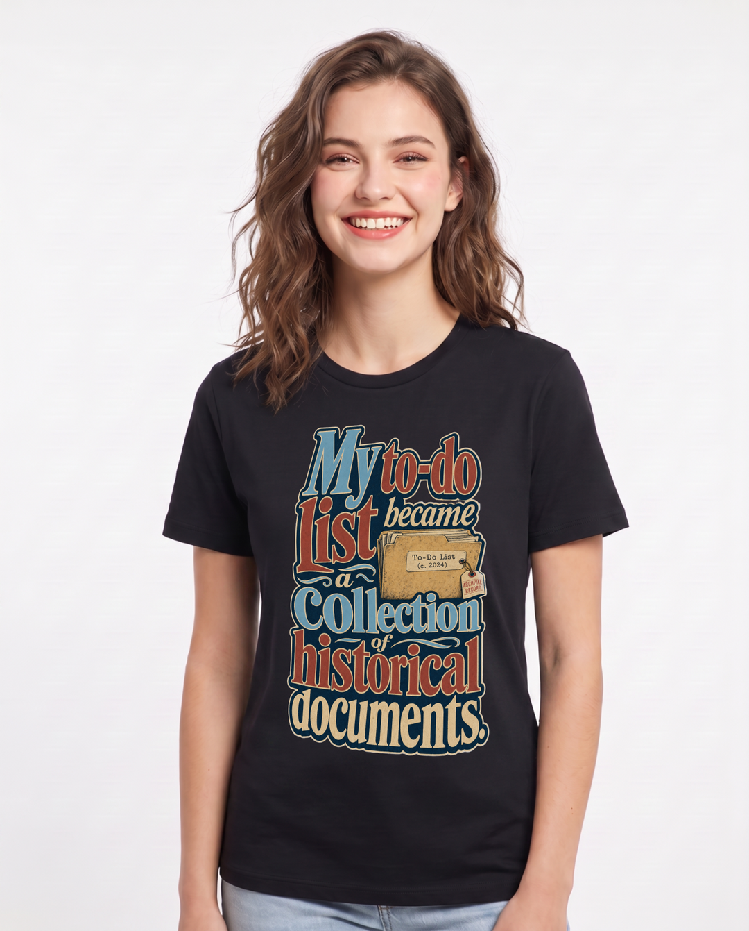 Meme Black T-Shirt for Women – Everyday Expression Graphic Tee product image 3