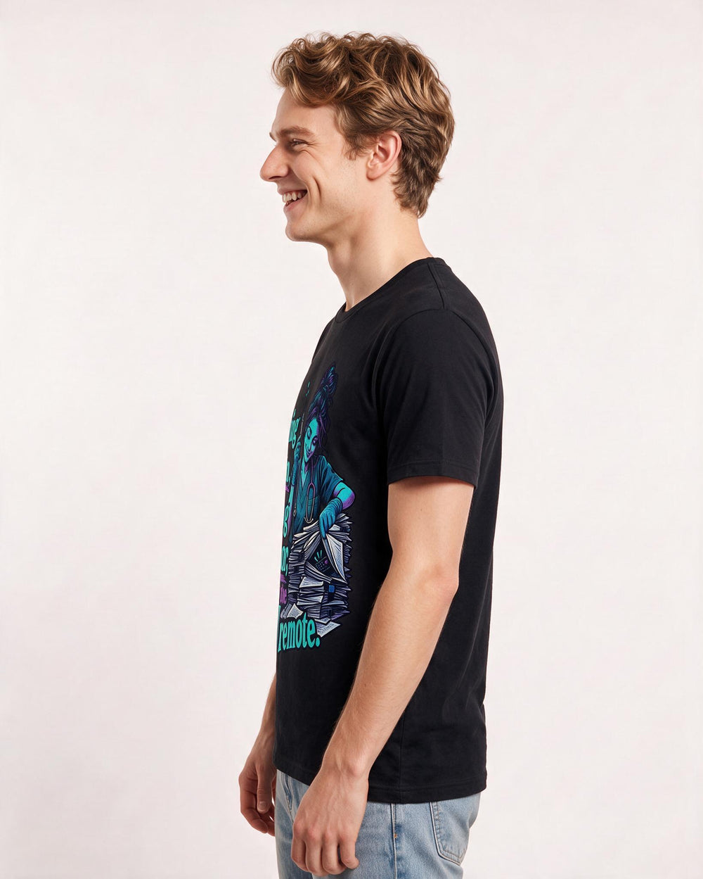 Nurse Black T-Shirt for Men – Nursing Life Graphic Tee product image 2