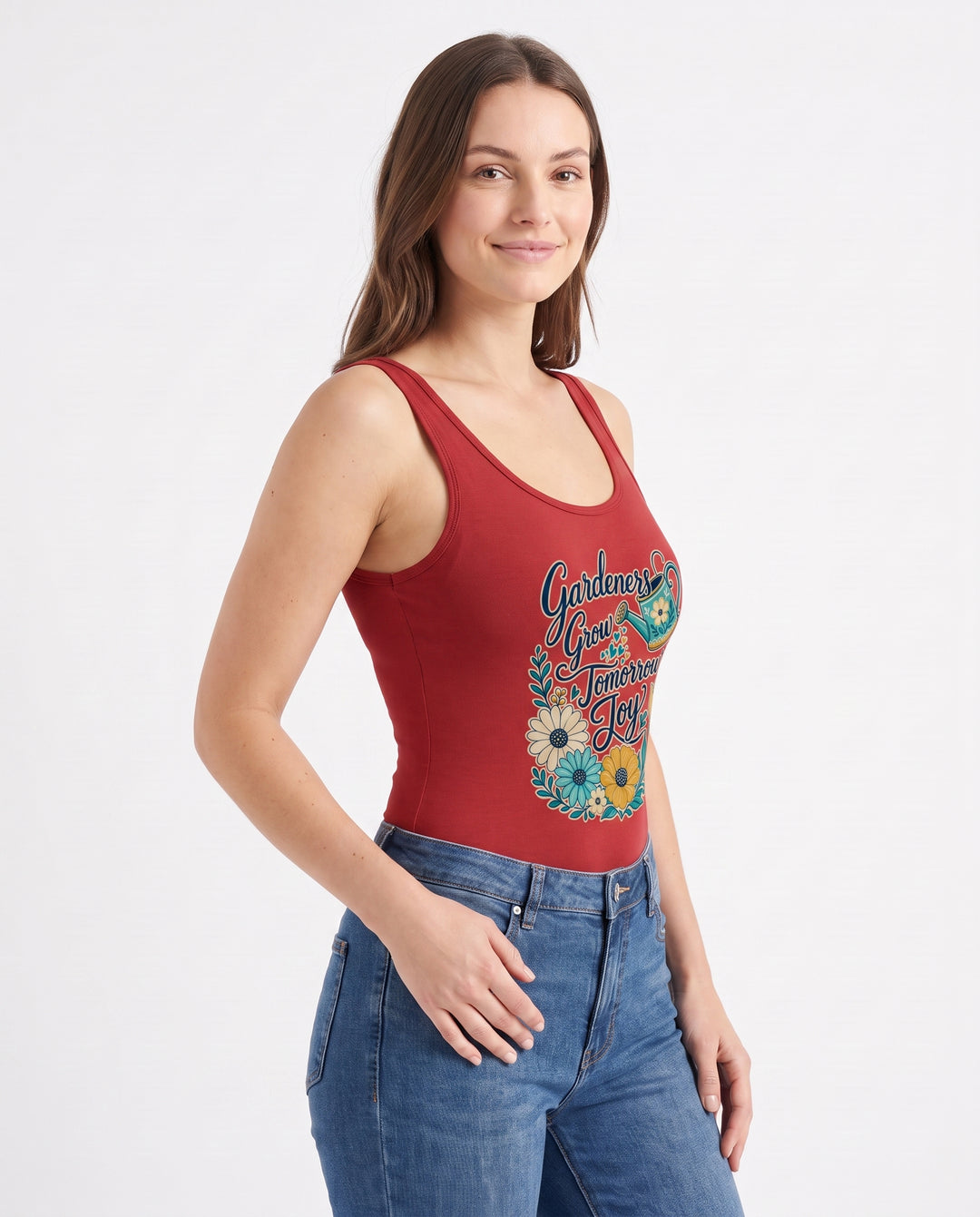 Gardeners Grow Tomorrow’s Joy Sleeveless Tank Bodysuit mockup 2