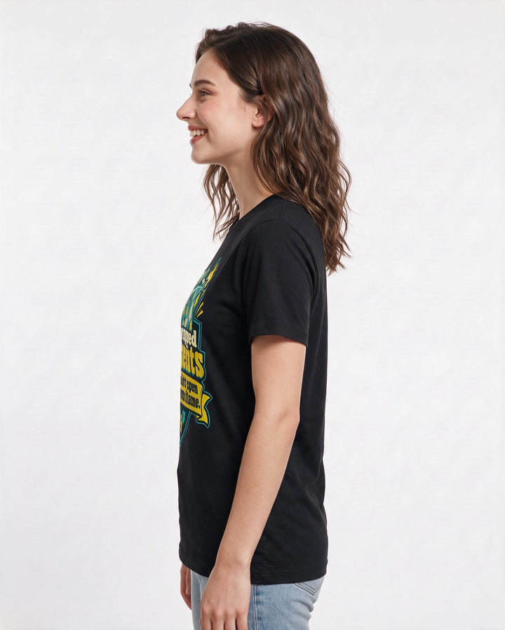 Christmas Black T-Shirt for Women – Holiday Theme Graphic Tee product image 2