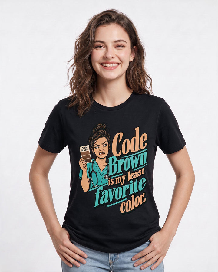 Nurse Black T-Shirt for Women – Nursing Life Graphic Tee product image 1