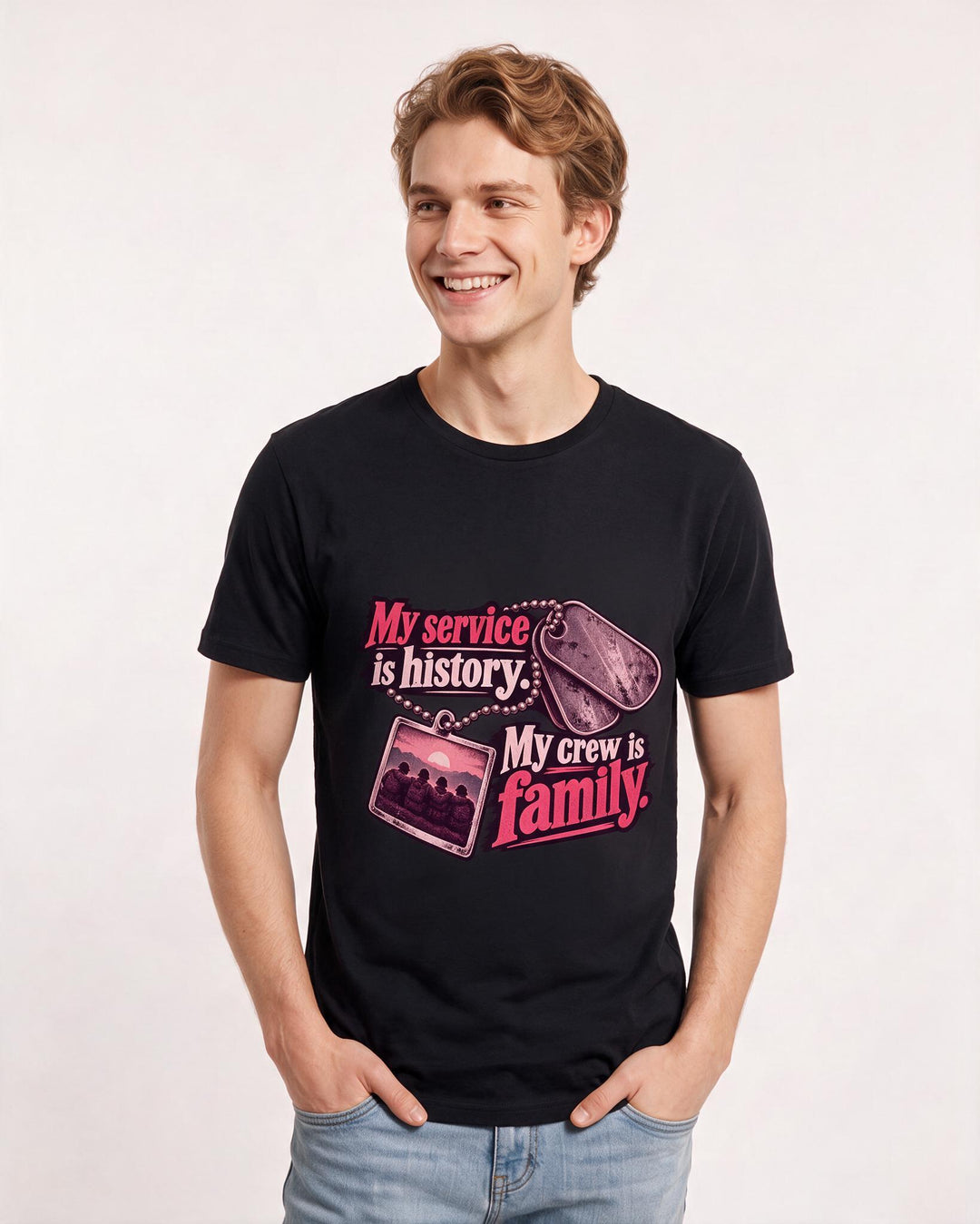 Veteran Black T-Shirt for Men – Everyday Expression Graphic Tee product image 1