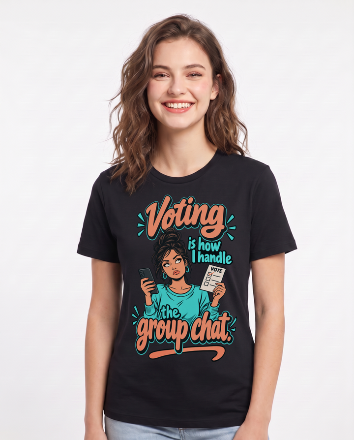 Political Statement Black T-Shirt for Women – Everyday Expression Graphic Tee product image 3
