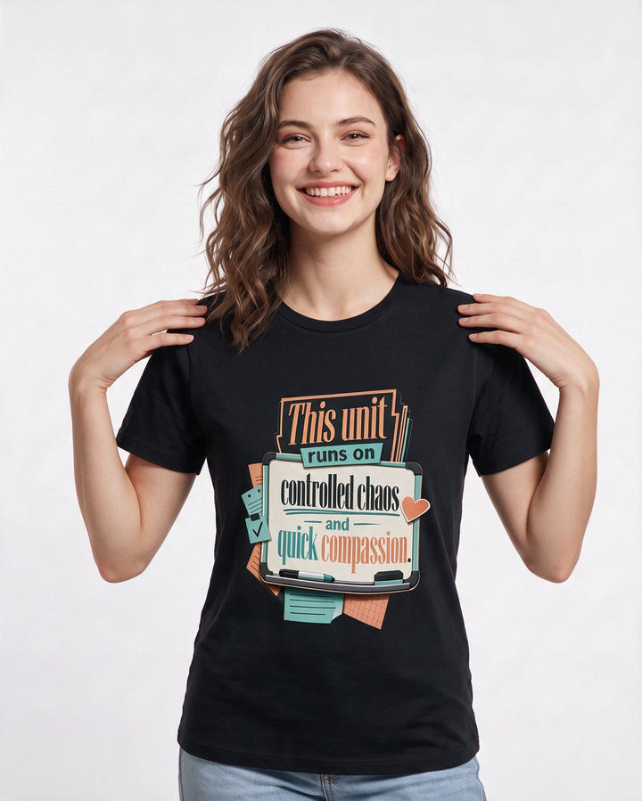 Nurse Black T-Shirt for Women – Nursing Life Graphic Tee product image 1