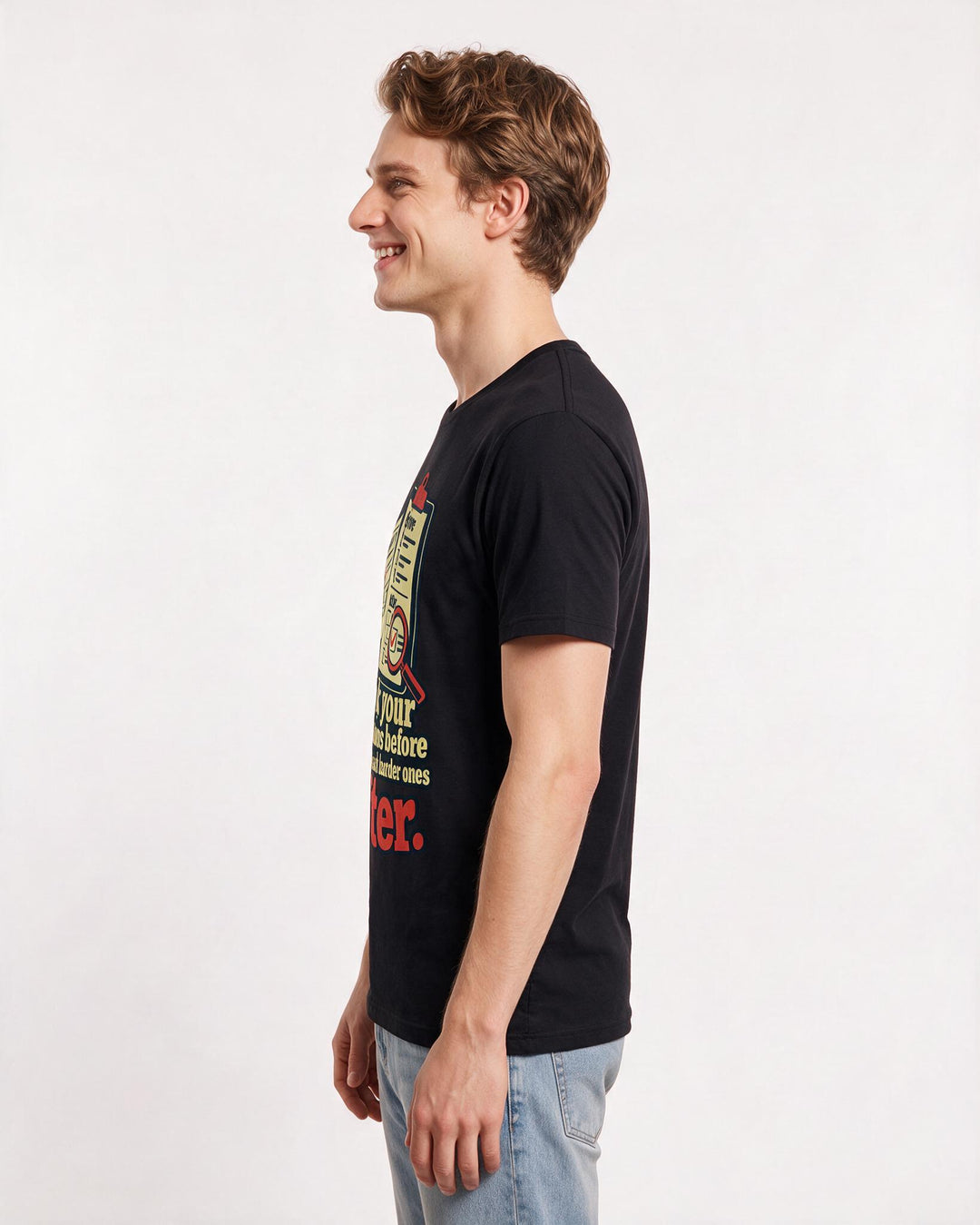Political Statement Black T-Shirt for Men – Everyday Expression Graphic Tee product image 2