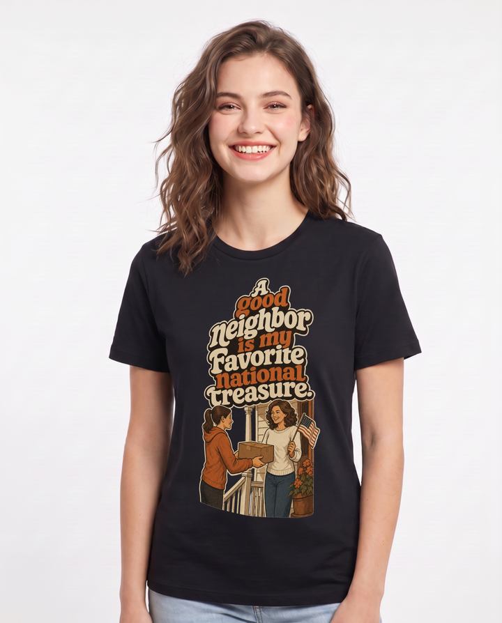 Patriotic Black T-Shirt for Women – Everyday Expression Graphic Tee product image 3