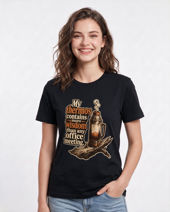 Hunting Black T-Shirt for Women – Everyday Expression Graphic Tee product image 1