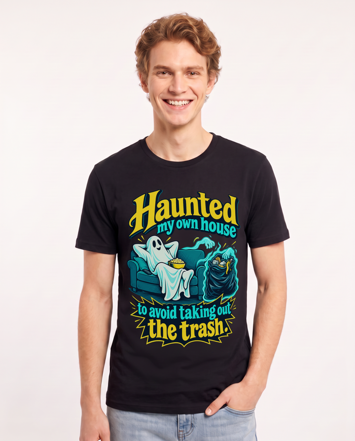 Halloween Black T-Shirt for Men – Halloween Theme Graphic Tee product image 3