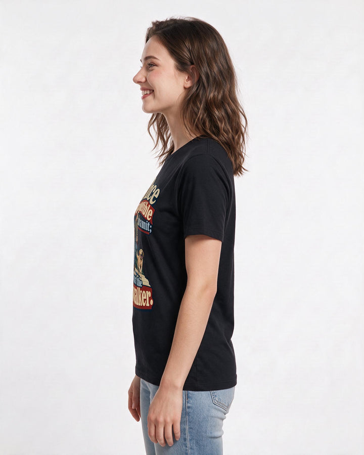 Veteran Black T-Shirt for Women – Everyday Expression Graphic Tee product image 2