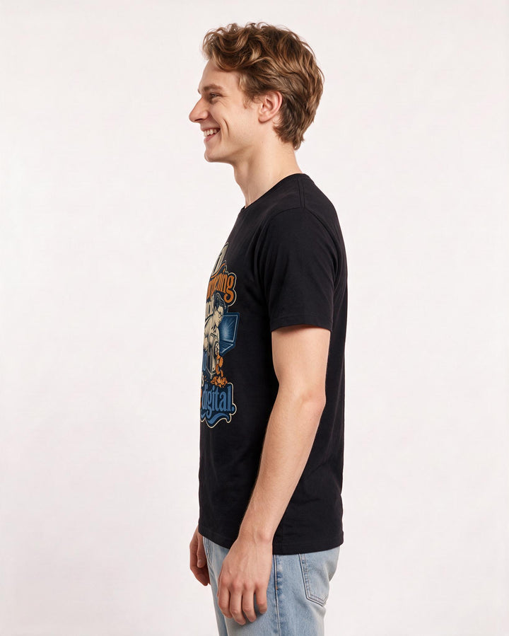 Teacher Black T-Shirt for Men – Everyday Expression Graphic Tee product image 2