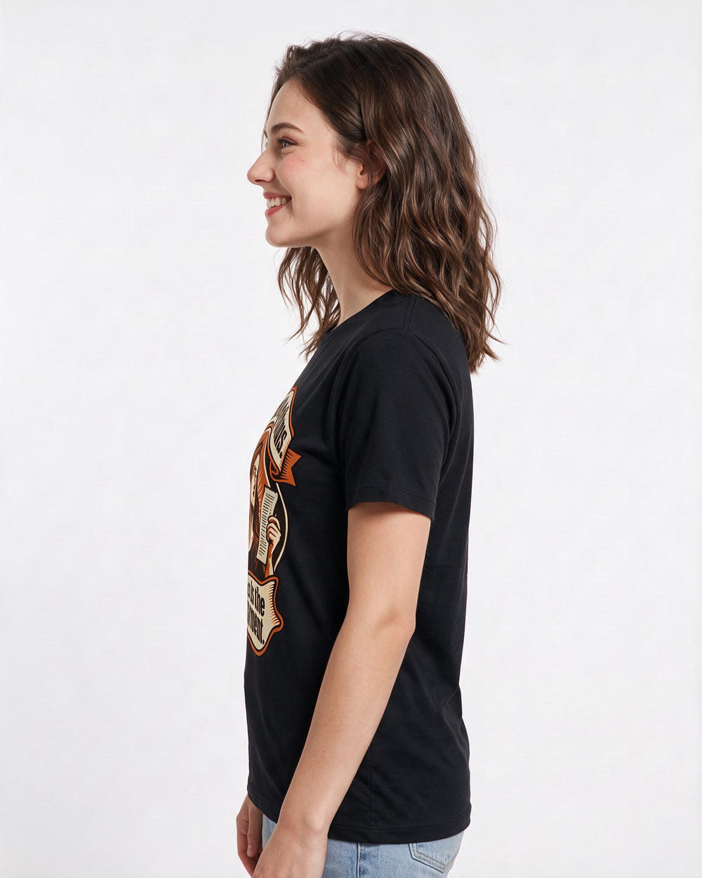Political Statement Black T-Shirt for Women – Everyday Expression Graphic Tee product image 2
