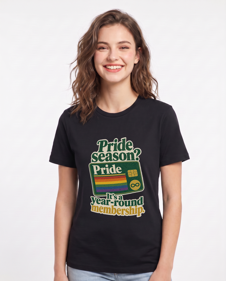 Pride Black T-Shirt for Women – Everyday Expression Graphic Tee product image 3