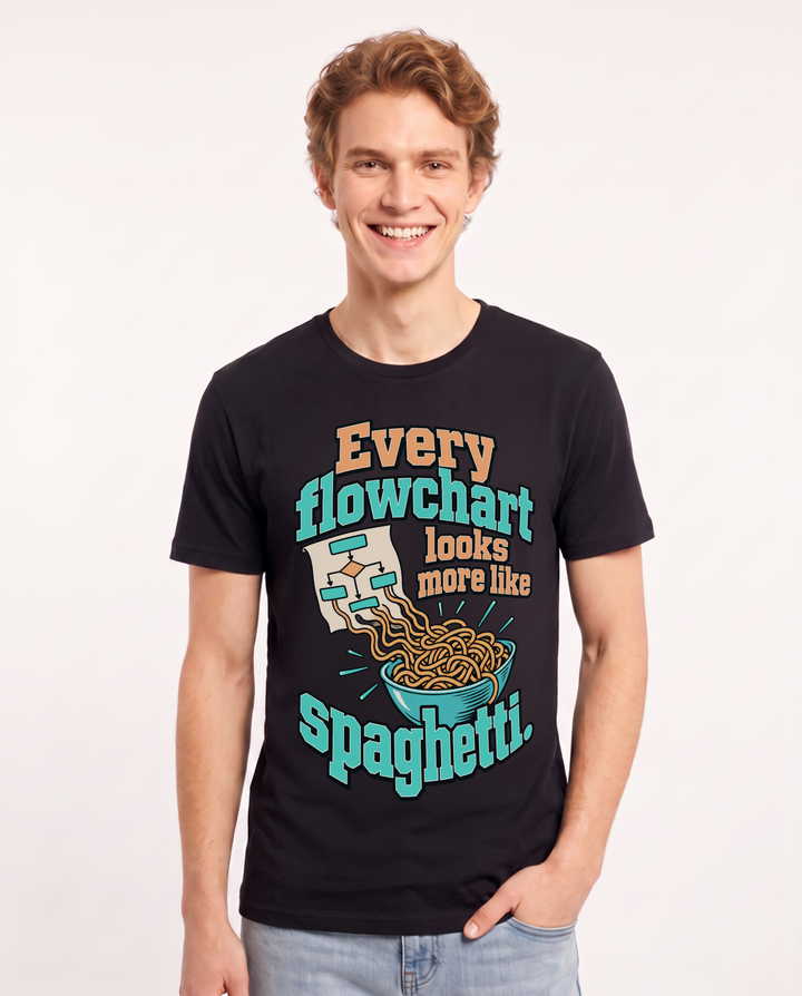 Neurodiversity Black T-Shirt for Men – Everyday Expression Graphic Tee product image 3