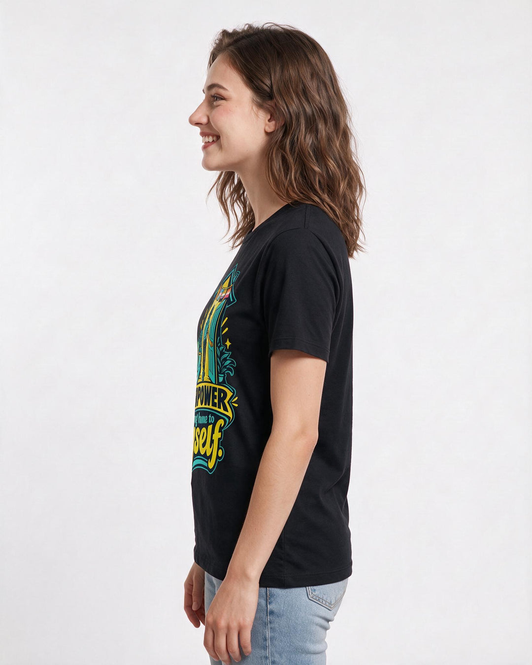 Pride Black T-Shirt for Women – Everyday Expression Graphic Tee product image 2