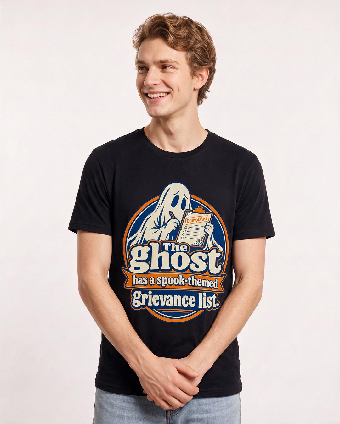 Halloween Black T-Shirt for Men – Halloween Theme Graphic Tee product image 1