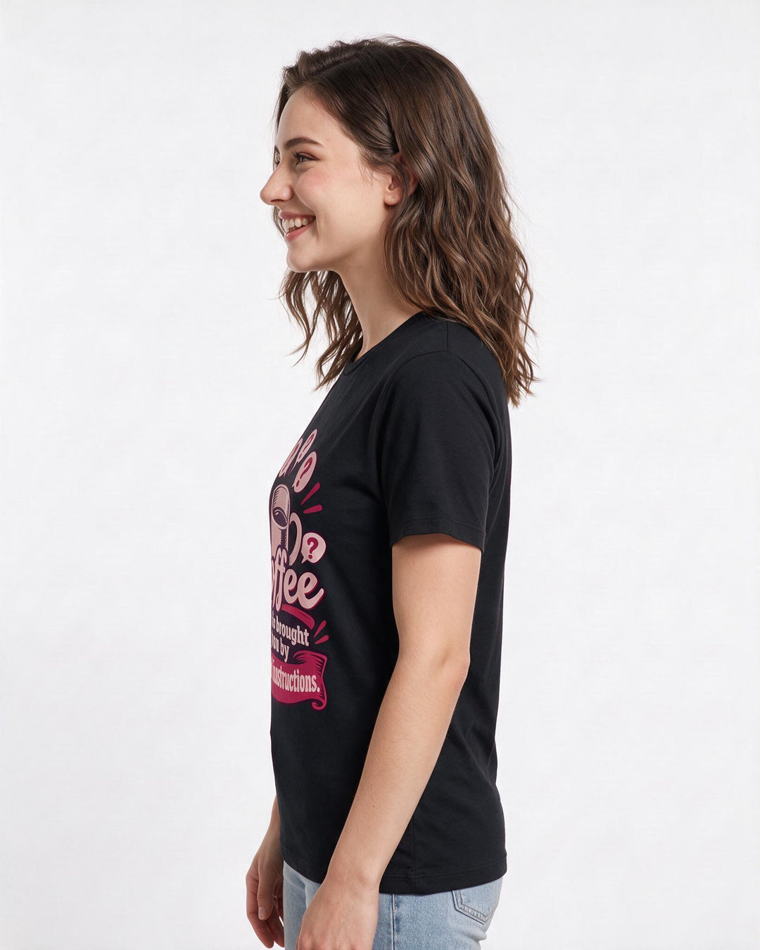 Teacher Black T-Shirt for Women – Everyday Expression Graphic Tee product image 2