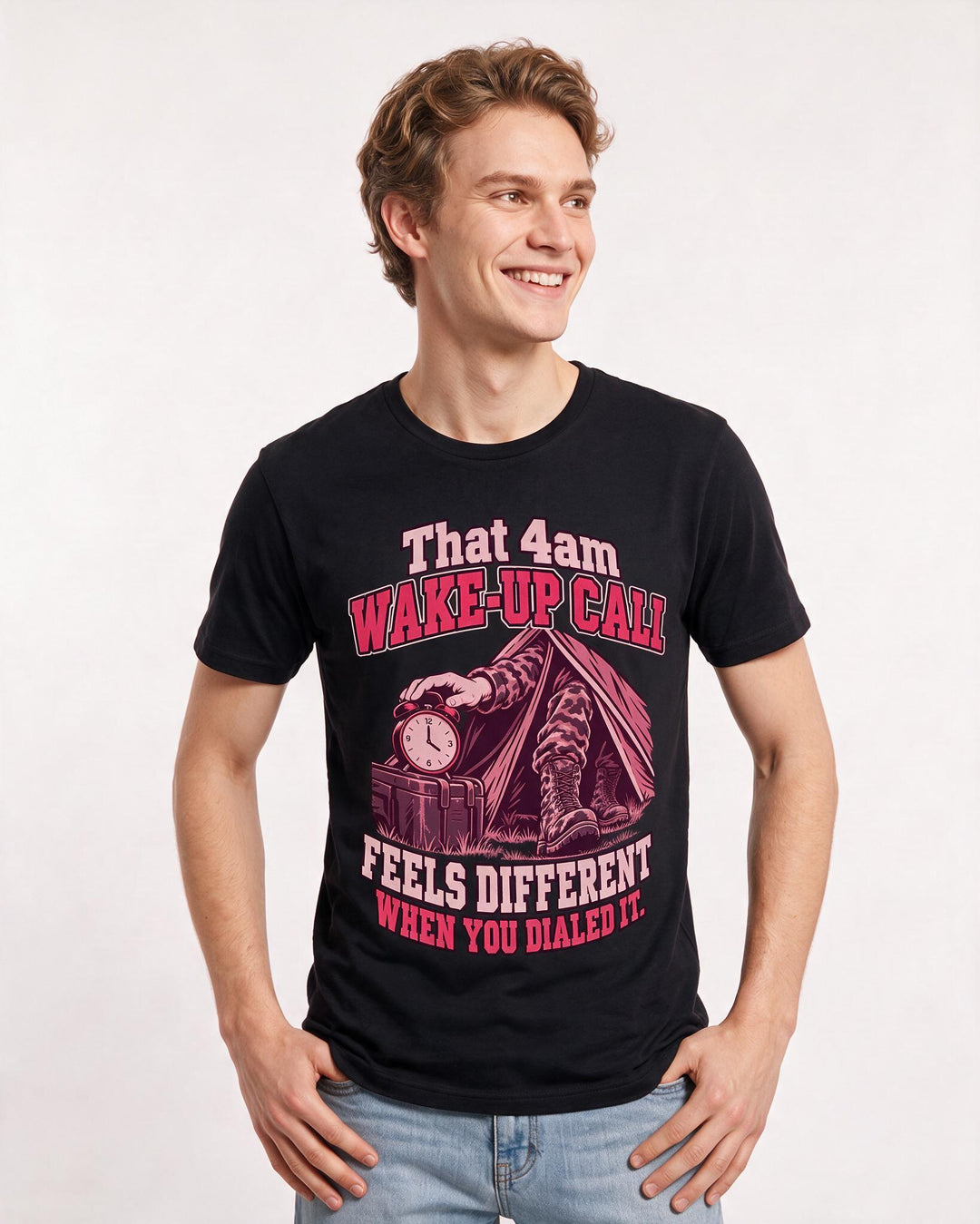 Hunting Black T-Shirt for Men – Everyday Expression Graphic Tee product image 1