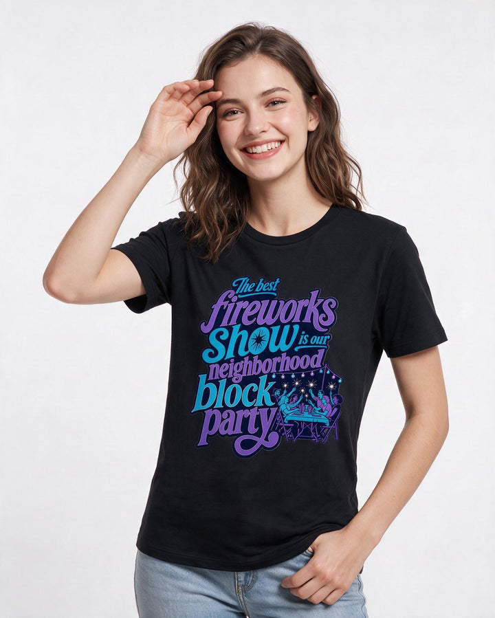 Patriotic Black T-Shirt for Women – Everyday Expression Graphic Tee product image 1