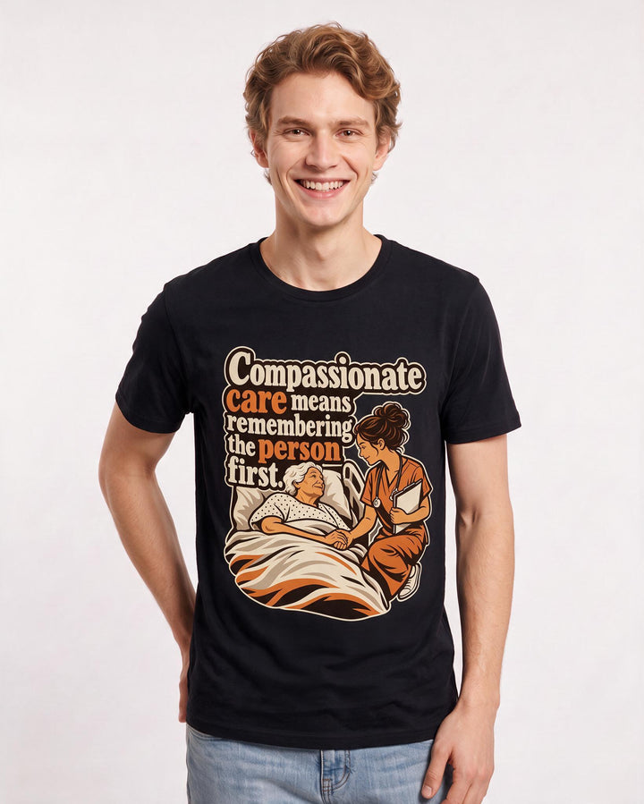 Nurse Black T-Shirt for Men – Nursing Life Graphic Tee product image 1