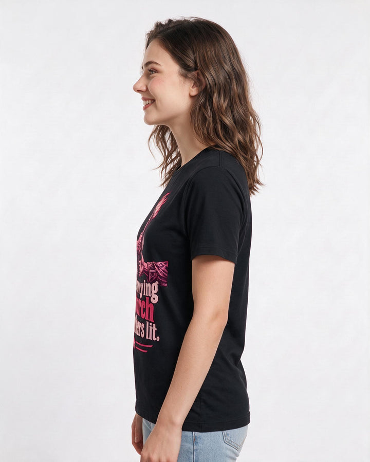 Veteran Black T-Shirt for Women – Everyday Expression Graphic Tee product image 2