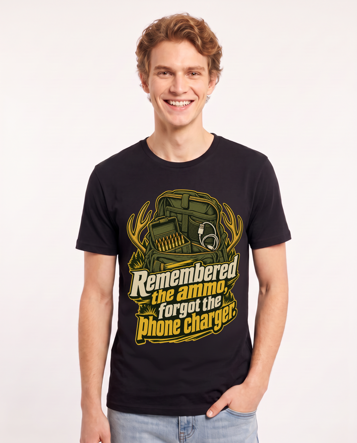 Hunting Black T-Shirt for Men – Everyday Expression Graphic Tee product image 3