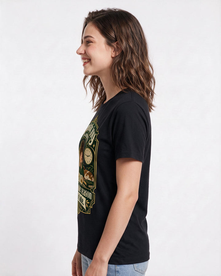 Neurodiversity Black T-Shirt for Women – Everyday Expression Graphic Tee product image 2