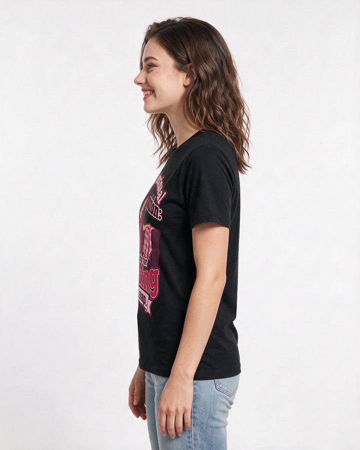 Nurse Black T-Shirt for Women – Nursing Life Graphic Tee product image 2